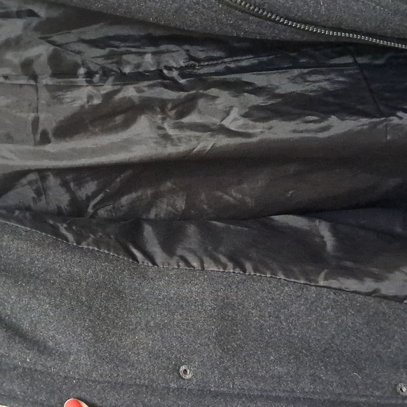 Stanley Adam's Dark Gray Wool Blend Hooded Business/Casual Coat. Size Small - Picture 9 of 11